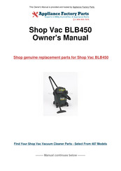 Shop-Vac BLB series Owner's Manual
