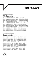 VOLTCRAFT 2898081 Operating Instructions Manual