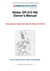 Weber Spirit SP-310 NG Owner's Manual