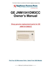 GE JNM1541DM3CC Installation Instructions Manual