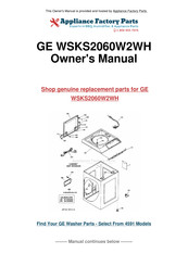 GE Spacemaker WSKS2060 Owner's Manual