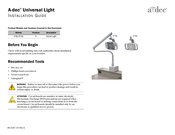 Adec 578L Installation Manual