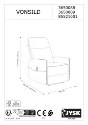 Jysk VONSILD 85521001 Manual