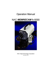 NAC Image Technology MEMRECAM fx 6000 Operation Manual