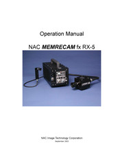 NAC Image Technology MEMRECAM fx RX-5 Operation Manual