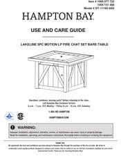 HAMPTON BAY LAKELINE 1005 077 723 Use And Care Manual