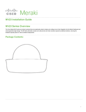 Cisco Meraki MV23 Series Installation Manual