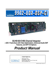 Cobalt Digital Inc 9902-UDX-DSP-CI Product Manual