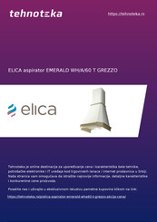 ELICA EMERALD WH/A/60 T Instruction On Mounting And Use Manual
