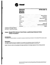 Trane CentraVac R Series General Service Bulletin