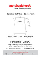Morphy Richards MRSK15BK Instruction Manual