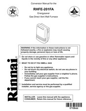 Rinnai RHFE-201FA-P Conversion Manual