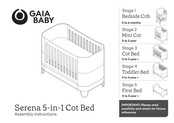 Gaia Baby Serena 5-in-1 Cot Bed Assembly Instructions Manual