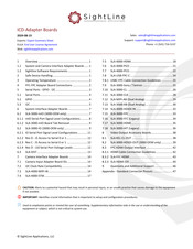 SightLine SLA-3000-mIO Manual