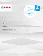 Bosch HUI54452UC Installation Instructions Manual