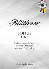 bluthner SONUS Homeline e-Klavier 2 Owner's Manual