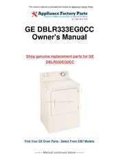 GE DBLR333EG0CC Owner's Manual