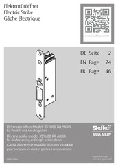 Assa Abloy effeff 351U80 RR AKRR Manual