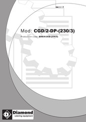 Cuppone CGD/2-DP-230/3 User And Installation Manual