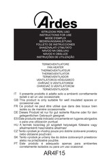 ARDES AR4F15 Instructions For Use Manual