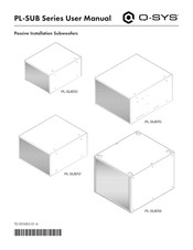 Q-SYS PL-SUB10 User Manual