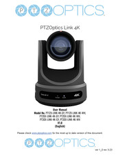 PTZOptics PT20X-LINK-4K-GY User Manual