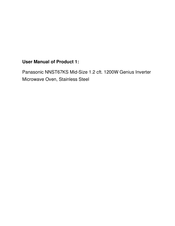 Panasonic NN-ST676S Operating Instructions Manual