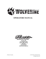 Elmer's WOLVERINE Operator's Manual