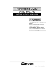 Matsui Honeycomb DMZ2 Instruction Manual