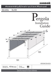 AOODOR A056 Assembly & Instruction Manual