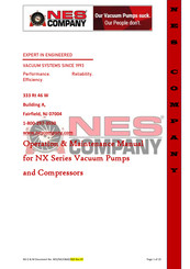 NES NX 150 Operation & Maintenance Manual