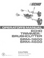 Echo SRM-3800 Operator's Manual