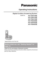 Panasonic KX-TGU130E Operating Instructions Manual