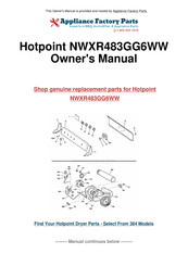 GE Hotpoint NWXR483GG6WW Installation Instructions Manual
