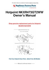 Hotpoint NKXR473GT2WW Owner's Manual
