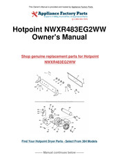 GE Hotpoint NWXR483EG2WW Installation Instructions Manual
