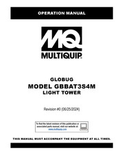 MULTIQUIP GLOBUG GBBAT3S4M Operation Manual