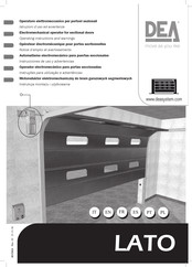 Dea LATO 220NET Operating Instructions And Warnings