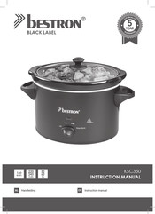 Bestron BLACK LABEL KSC350 Instruction Manual