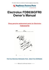 Frigidaire Gallery FDB636GFR0 Use & Care Manual