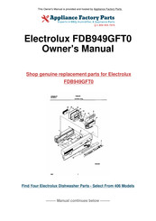 Frigidaire Gallery FDB949GFT0 Use & Care Manual