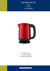 Heinner SERENITY HEK-2200RDSS Manual