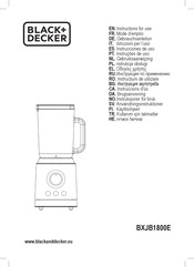 Black & Decker BXJB1800E Instructions For Use Manual