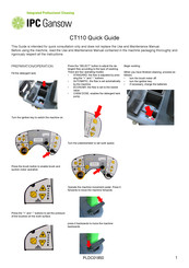 IPC Gansow CT110 Quick Manual