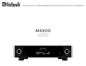McIntosh MX200 Owner's Manual