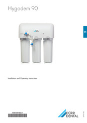 Durr Dental Hygodem 90 Installation And Operating Instructions Manual