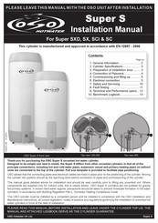 OSO HOTWATER Super SCI 300 Installation Manual