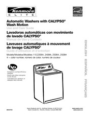 Kenmore ELITE 110.2206 Series Use And Care Manual