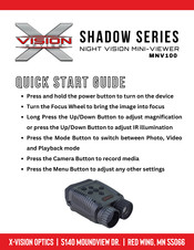 X-Vision Optics MNV100 Quick Start Manual