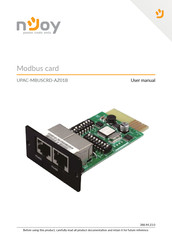 Njoy UPAC-MBUSCRD-AZ01B User Manual